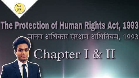 Protection Of Human Rights Act 1993 Chapter 1 And 2 By Da Nandan Youtube