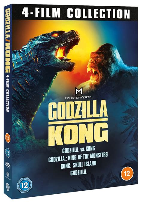 Godzilla And Kong 4 Film Collection Dvd Box Set Free Shipping Over