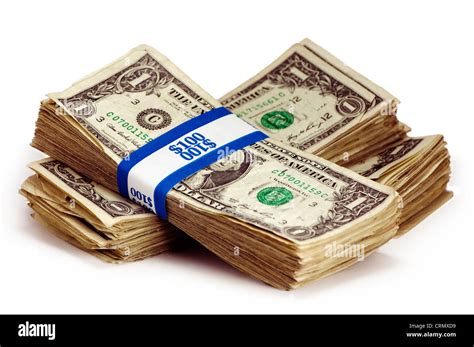 Stacks Of Dollar Bills Stock Photo Alamy