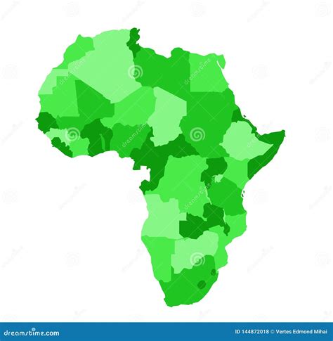 Ejemplo Del Vector Del Mapa De Frica Ilustraci N Del Vector