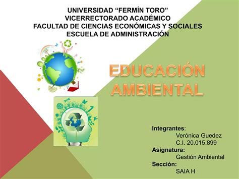 Mapa conceptual Educación Ambiental PPT