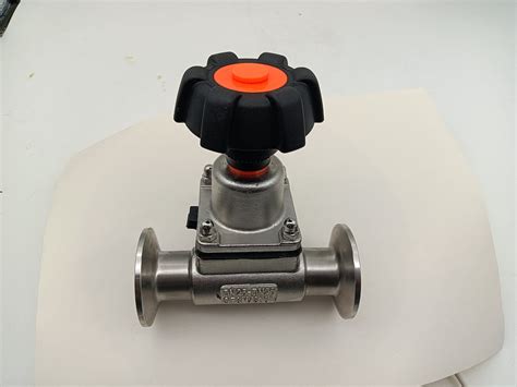 L Stainless Steel Biopharmaceutical Way Clamp Diaphragm Valve With