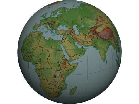 Earth Globe Map 3d