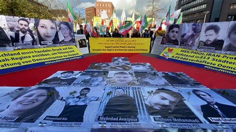 Münster GermanyNovember 4 2022 Freedom Loving Iranians and MEK