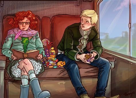 Scorpius Rose On The Hogwarts Express Rose And Scorpius Fan Art