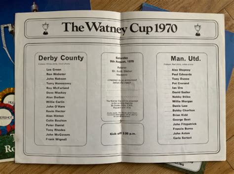 The Watney Cup 1970 50 Years On Rams Heritage Trust