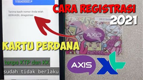 Rahasia Konter Cara Registrasi Kartu Perdana Axis YouTube