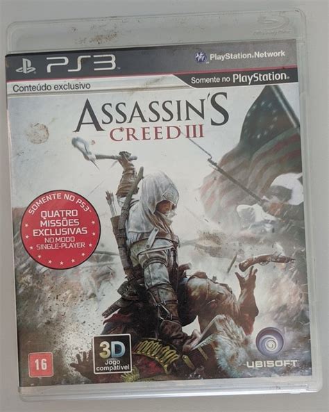 Jogo Assassins Creed 3 Ps3 Europeu Original