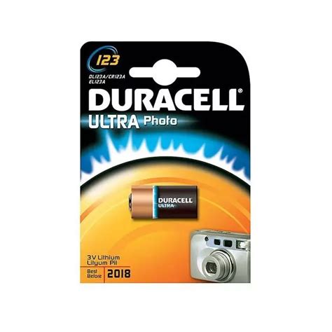 123 DL123A CR123A ELI123A Batterier Fra Duracell Ultra Photo