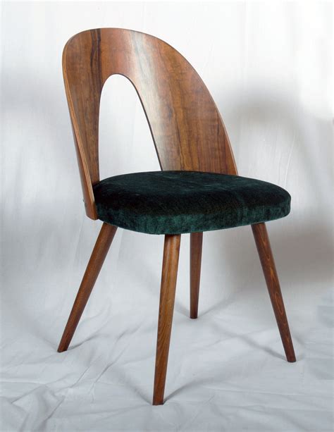 Mid Century Modern Walnut Dining Chair By Antonin Suman Etsy