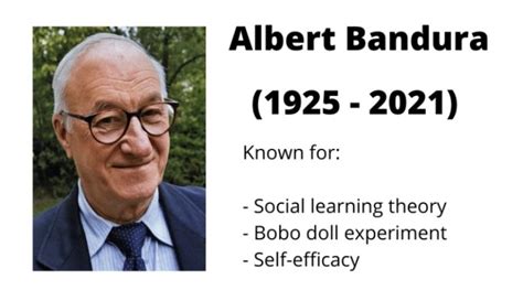 Albert Bandura Biography Theories And Impact Explore Psychology