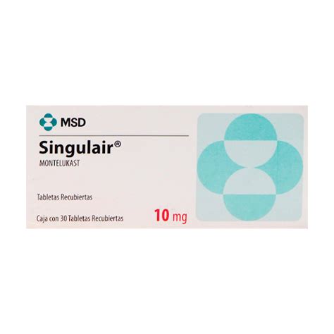 Singulair Montelukast Mg Organon Caja X Tabletas