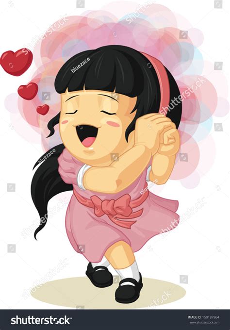 Cartoon Girl Love Stock Vector (Royalty Free) 150187964 | Shutterstock