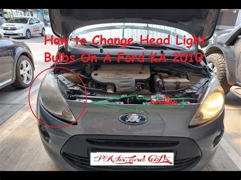 How To Change Head Light Bulbs On A Ford KA 2010 How To Remove Ford