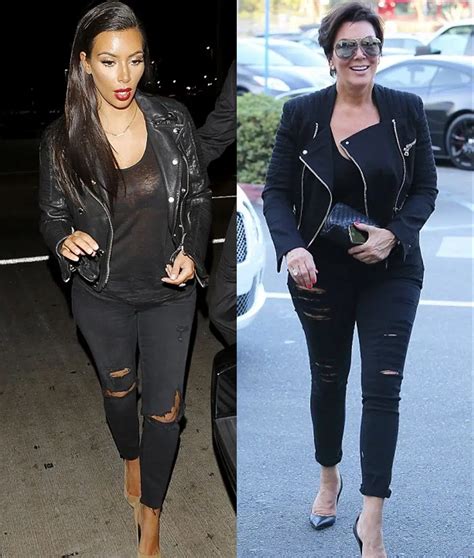 Kim Kardashian et sa mère Kris Jenner elles shabillent de manière