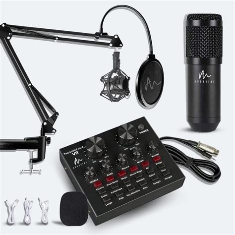 DIGIMORE Professional Condenser Microphone Kit With Audio Interface For