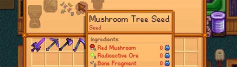 Mushroom Tree Seed Recipe At Stardew Valley Nexus Mods And Community