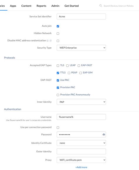 How To Set Up Wi Fi For Ios Devices Hexnode Help Center