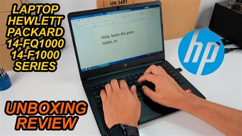 Laptop💻hp Series 14 F1000 Y 14 Fq1000 📦unboxing Review Información ⌨️🖱️ Test 📸🌡️🎤🔊 Youtube