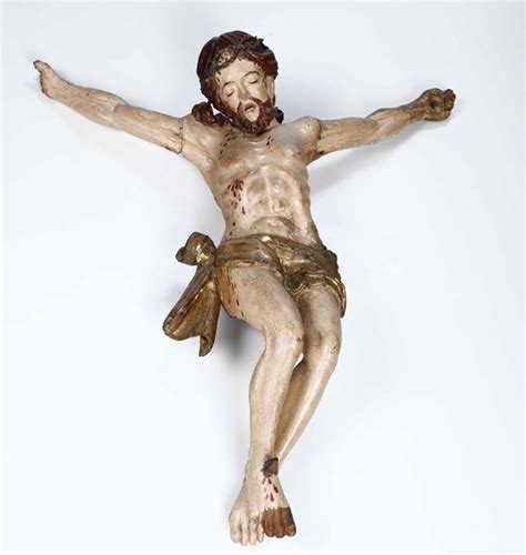 Corpus Christi Legno Policromo Scultore Del Xvii Xviii Secolo Asta Da