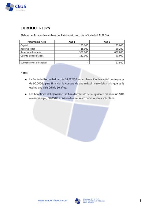 Ejercicio Ecpn Aec Studocu