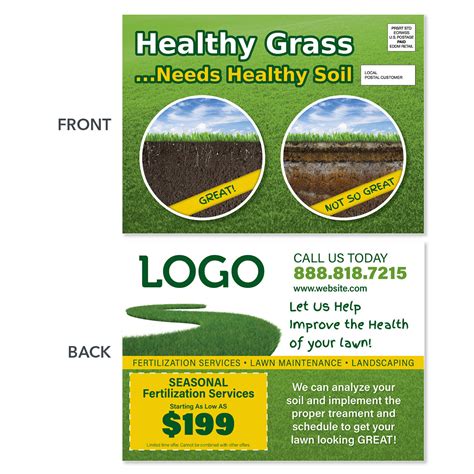 Lawn Fertilization EDDM Postcards - Design Print Services – Footbridge ...