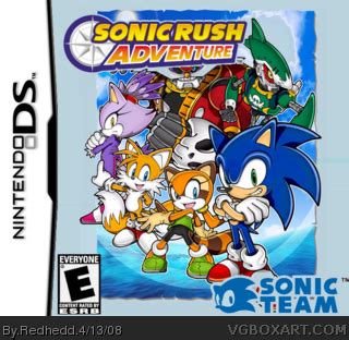 Sonic Rush Adventure Nintendo DS Box Art Cover by Redhedd