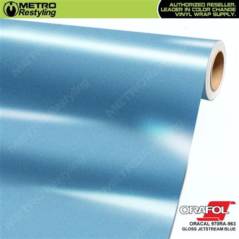 Orafol 970ra Gloss Jetstream Blue Vinyl Wrap 970ra 963 Blue Vinyl