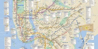 MTA train map - NYC MTA train map (New York - USA)