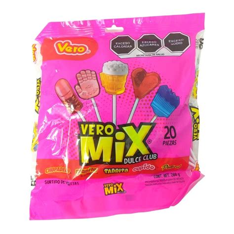 Surtido De Paletas Vero Mix Dulce Club 20 Piezas Comercial Zazueta