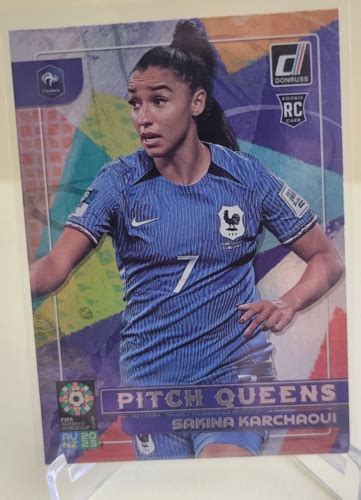 Donruss Fifa Womens World Cup Sakina Karchaoui Rookie Rc Pitch