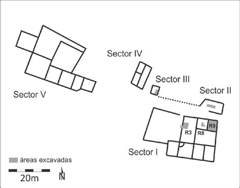 El Cha Arcito Divisi N De Sectores Y Distribuci N De Reas Excavadas