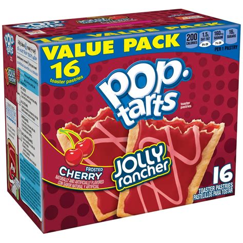 Kelloggs Pop Tarts Jolly Rancher Frosted Cherry Toaster Pastries 16