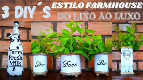 Diys Estilo Farmhouse Do Lixo Ao Luxo Colab Diys Farmhouse