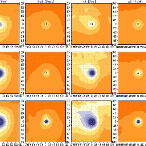 Spatial Distributions Of Composite Era Mean Sea Level Pressure At