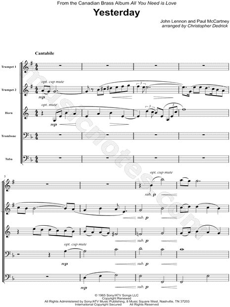 Free Brass Quintet Sheet Music Pdf Lasopafunds