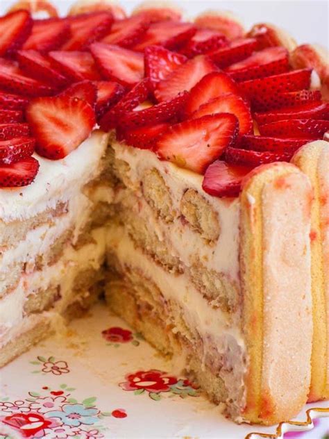 Strawberry Tiramisu Cake Recipe Video Tatyanas Everyday Food