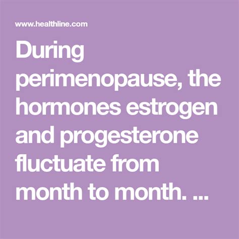 How Does Perimenopause Affect Your Period Perimenopause Estrogen