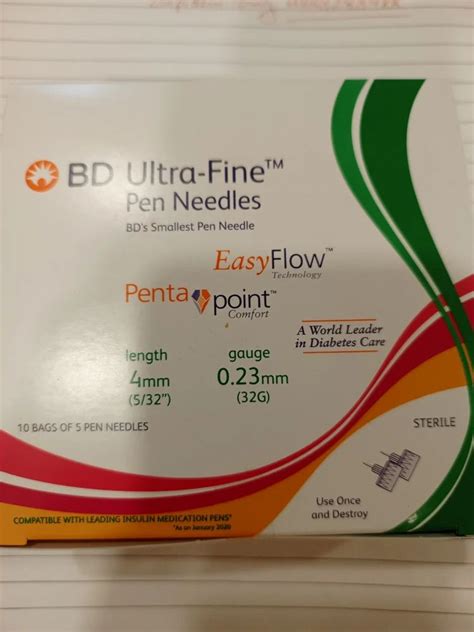 B D Insulin Pen Needles 31g At Rs 850box In Indore Id 2853742698748