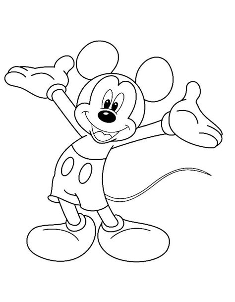 Mickey Mouse Coloring Pages Free Printable Pdf