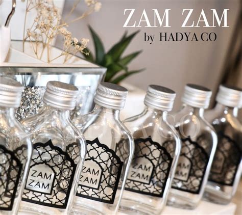 Zam Zam Sticker Zam Zam Water Zam Zam Water Bottle Sticker Etsy