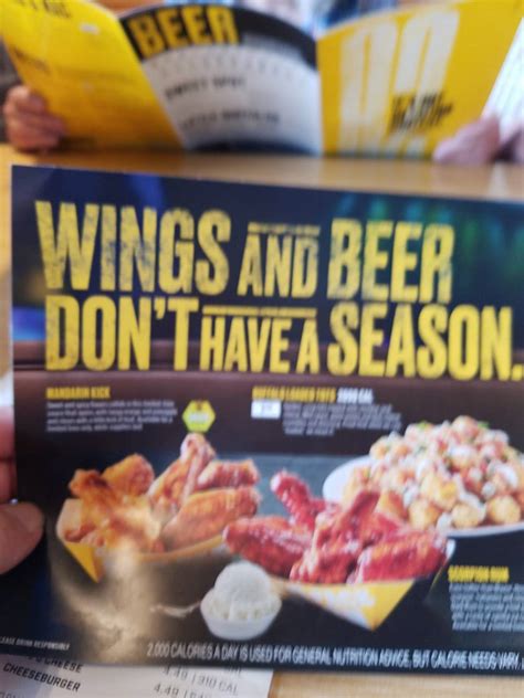 Menu At Buffalo Wild Wings Pub And Bar Lawrence Iowa St Suite A