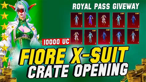 FIORE X SUIT CRATE OPENING 10000 UC ROYAL PASS GIVEWAY ULTIMATE X