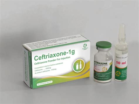 Ceftriaxone Sodium Powder Injection For Bacterial Infections Treatment