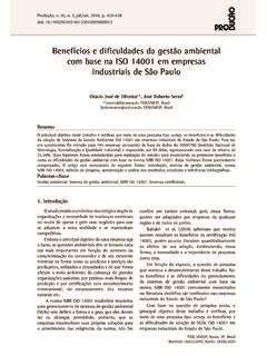 Benefícios e dificuldades da gestão ambiental benef 237 cios e