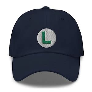 Luigi Symbol Embroidered Hat dad Hat Style 6 Colors Video Game Hat Retro Game Hat - Etsy