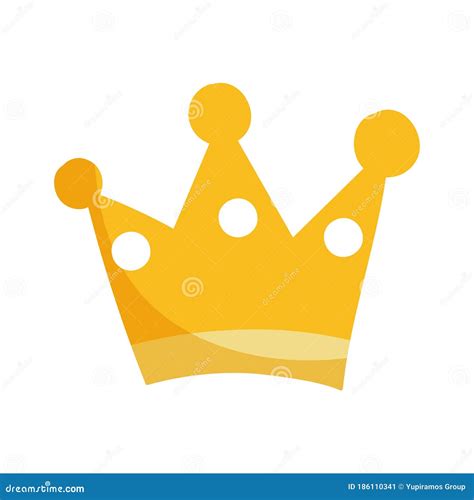 Crown Monarchy Royal Hierarchy King Queen Isolated Design Icon Stock