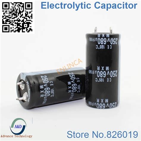 15pcs Lot 250v 680uf Radial Dip Aluminum Electrolytic Capacitors Size 22 45 680uf 250v Tolerance