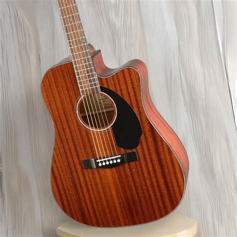 Fender Cd 60sce All Mahogany Dreadnought Cutaway Acoustic Guitar Natural Buy Best Price In Uae