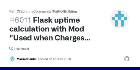 Flask Uptime Calculation With Mod Used When Charges Reach Full